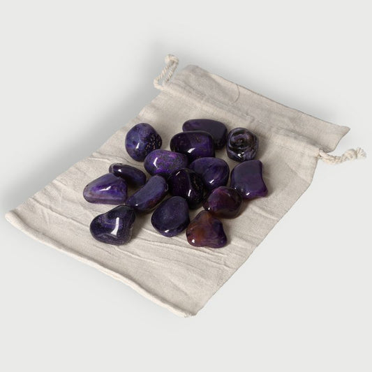 Getrommelde paarse agaat - 0,5 kg