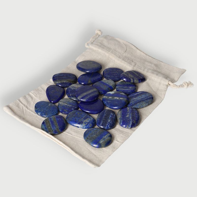 Getrommelter Lapislazuli-Glattstein – 0,5 kg