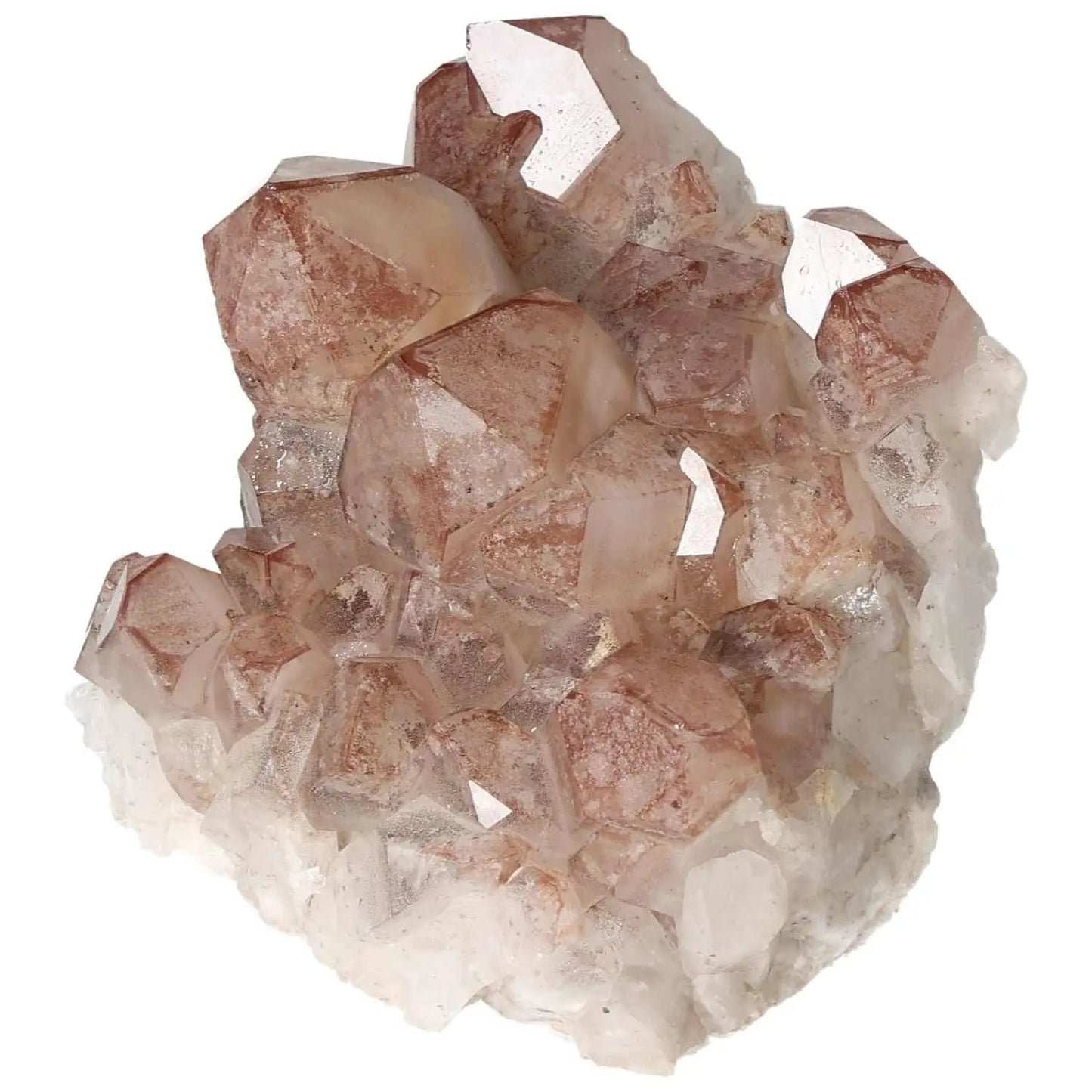 Quartz cluster with lithium crystal from Sylvia Crystals, featuring intricate formations and natural hues for spiritual enhancement.