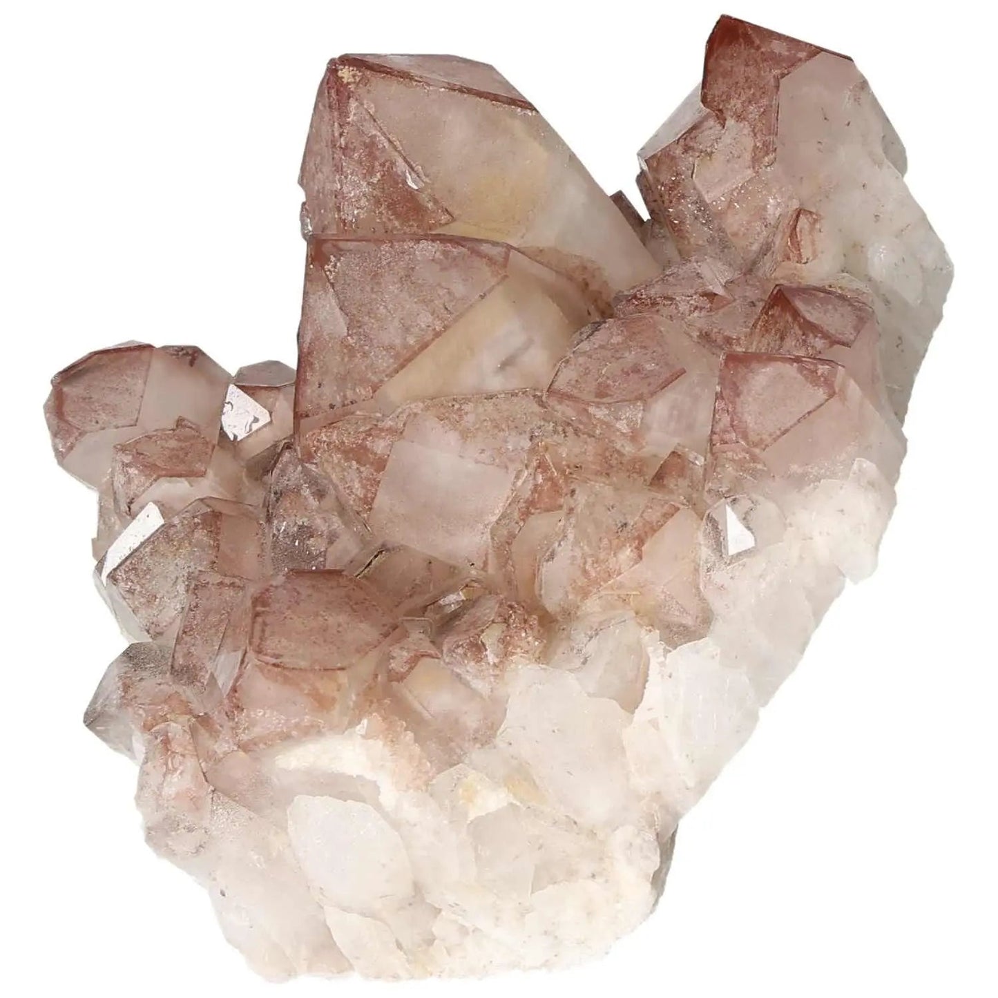 Quartz Cluster with Lithium from Sylvia Crystals, showcasing natural allure and rich hues, perfect for spiritual enrichment.