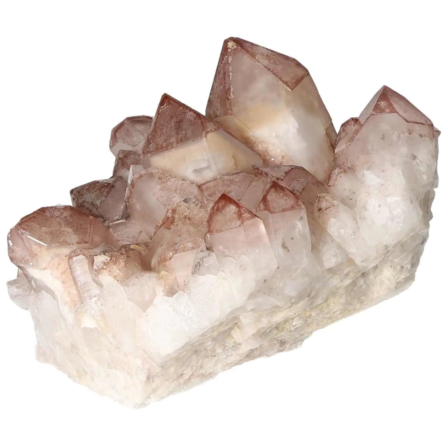Quartz cluster with lithium from Sylvia Crystals, showcasing stunning hues and intricate formations, ideal for spiritual enrichment.