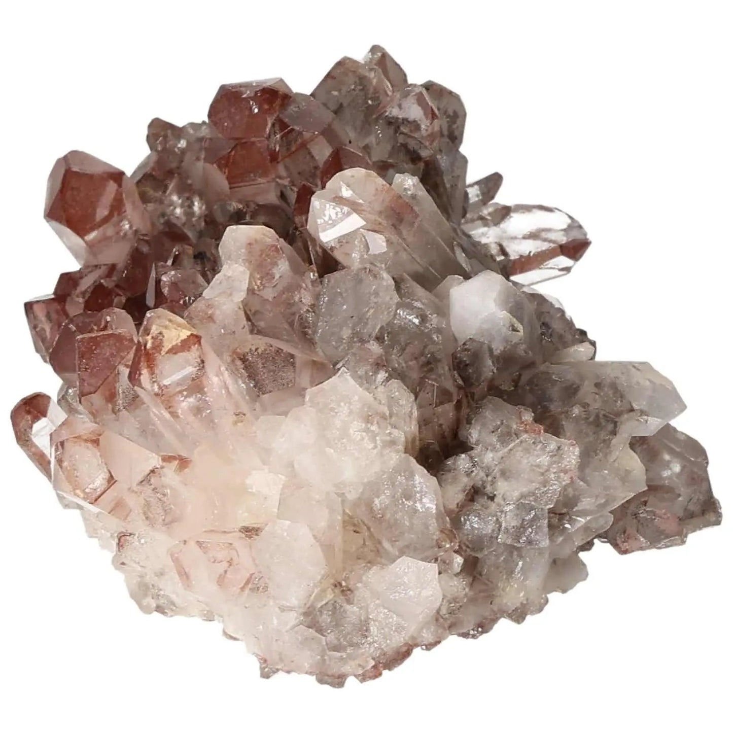 Quartz Cluster With Lithium from Sylvia Crystals, showcasing unique hues and spiritual energy.