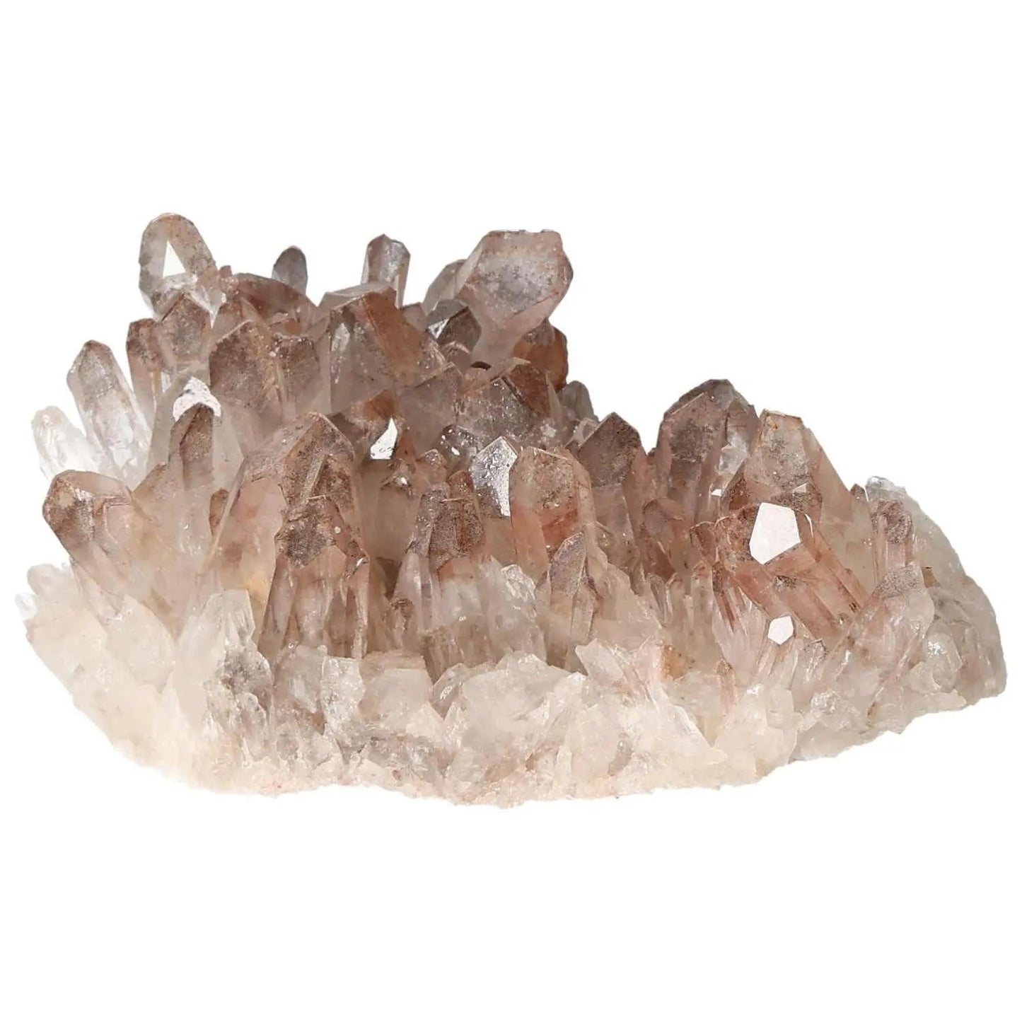 Quartz Cluster With Lithium by Sylvia Crystals, known for its calming properties and high energy vibrations, perfect for collections.