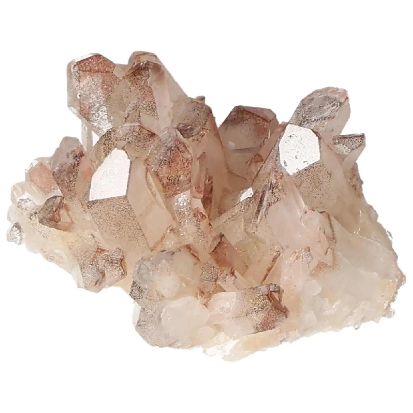 Quartz Cluster With Lithium from Sylvia Crystals, highlighting its elegance and healing properties. A captivating piece of natural art.