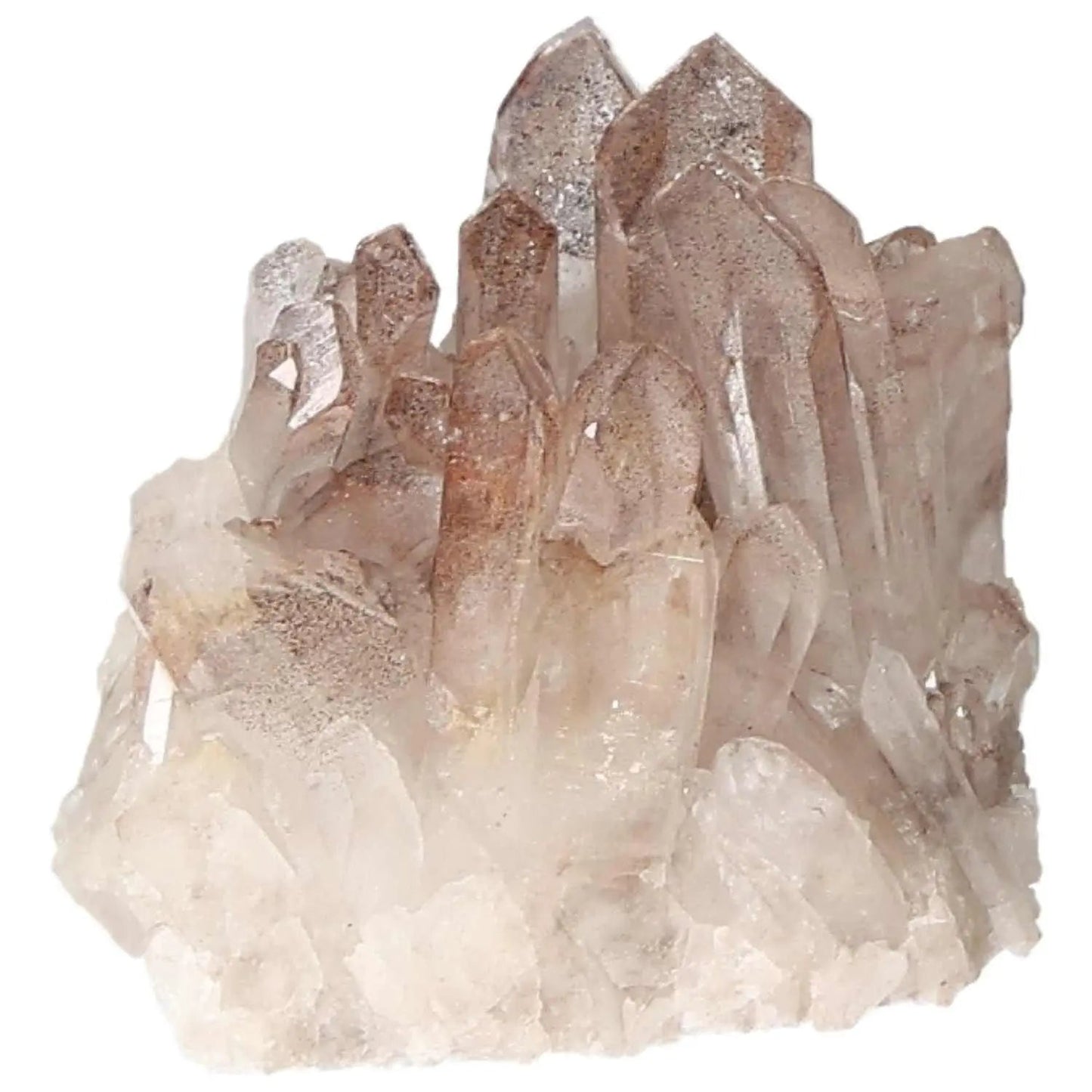 Quartz Cluster With Lithium crystal from Sylvia Crystals, featuring vibrant energy and calming properties for luxury collections.
