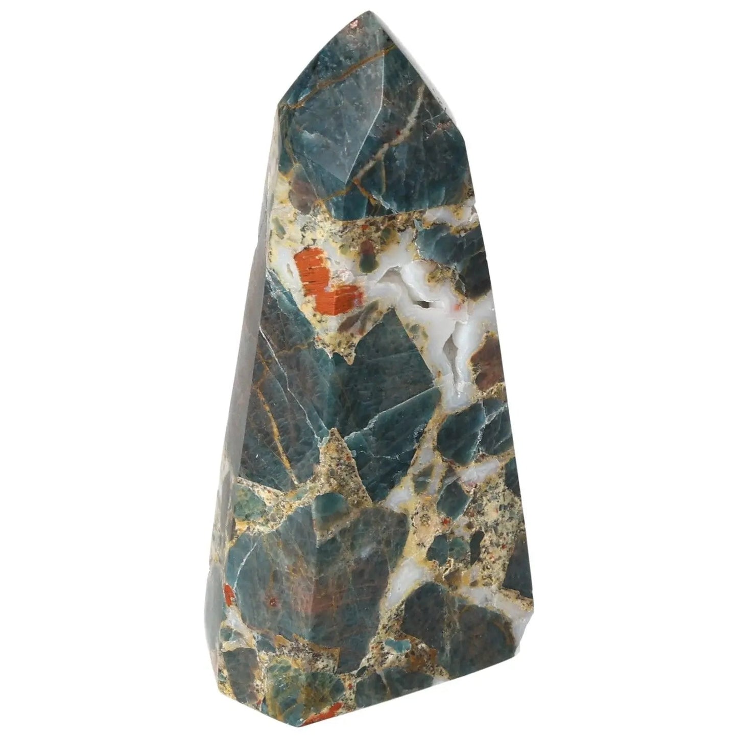 Apatite Obelisk by Sylvia Crystals, featuring a unique blend of luxury and spirituality, perfect for enhancing any living space.