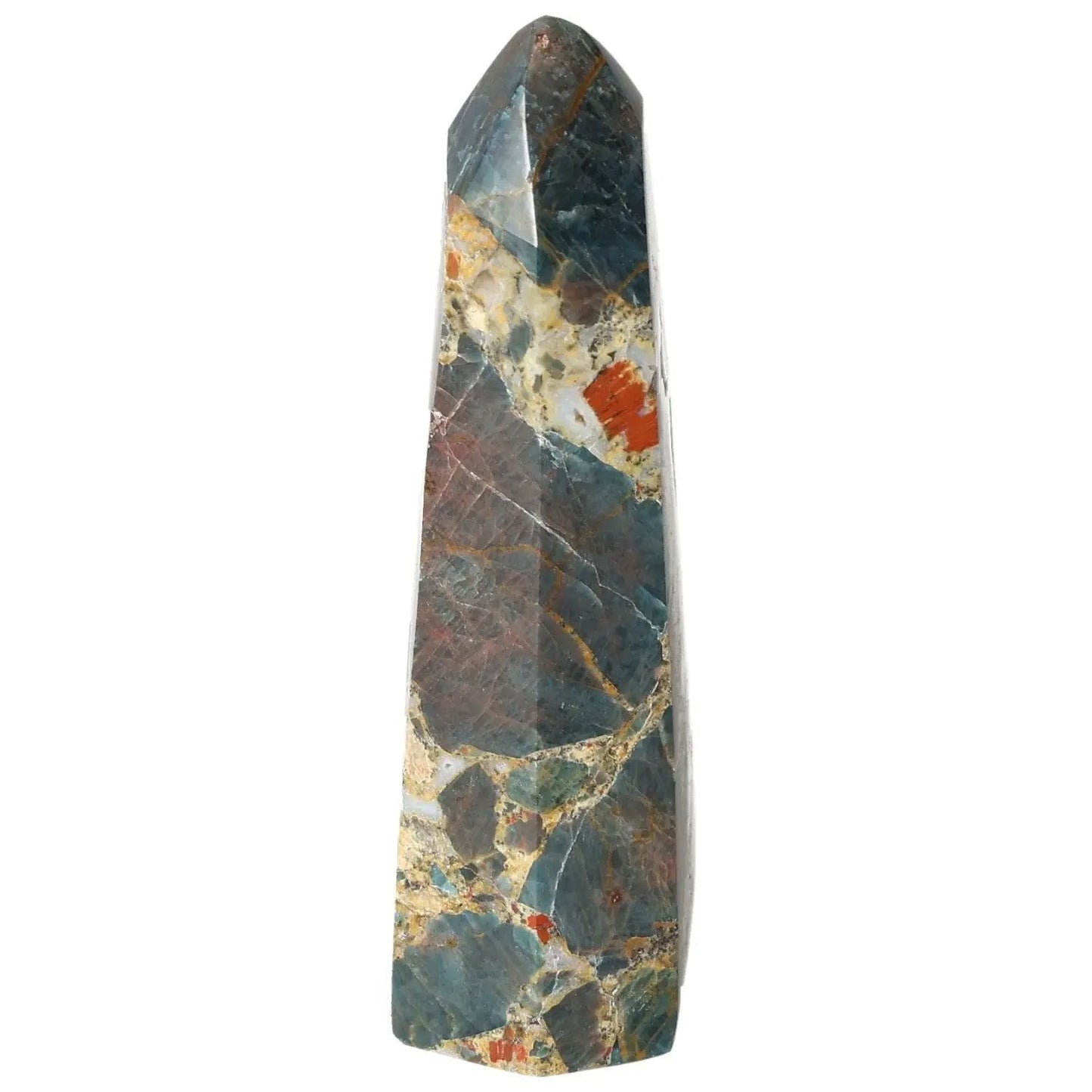 Apatite Obelisk by Sylvia Crystals, featuring a luxurious and contemporary design with intricate natural patterns.