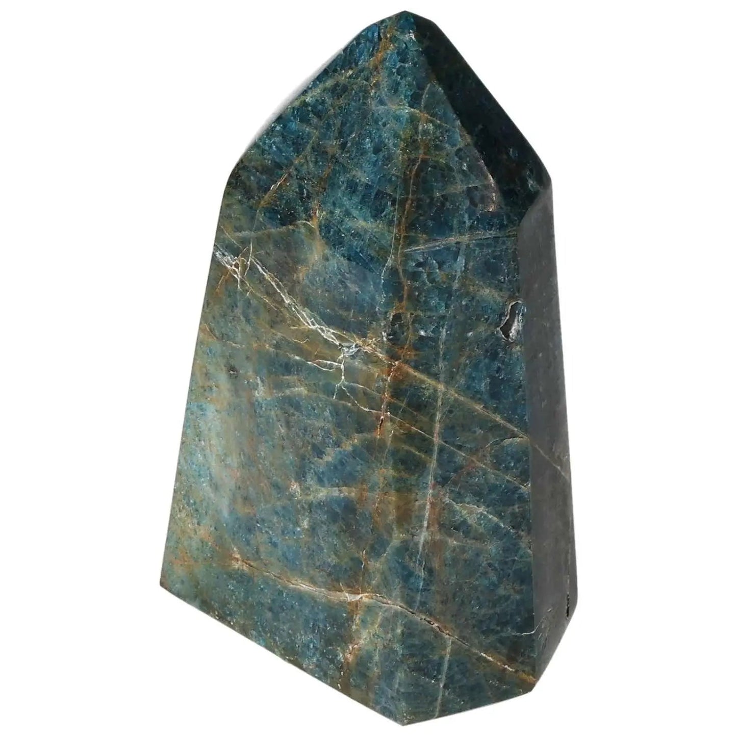 Apatite Obelisk by Sylvia Crystals, a natural masterpiece for decoration, clarity, and focus; luxurious and conscious living.