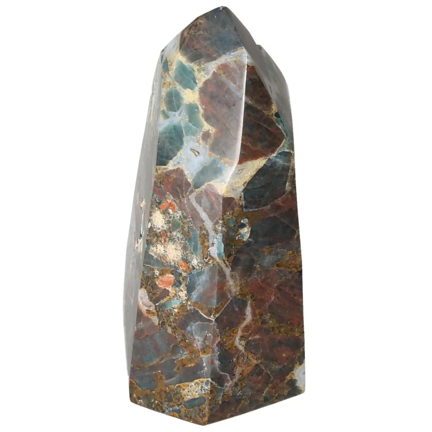 Apatite Obelisk by Sylvia Crystals, featuring blue tones, ideal for meditation and spiritual clarity.