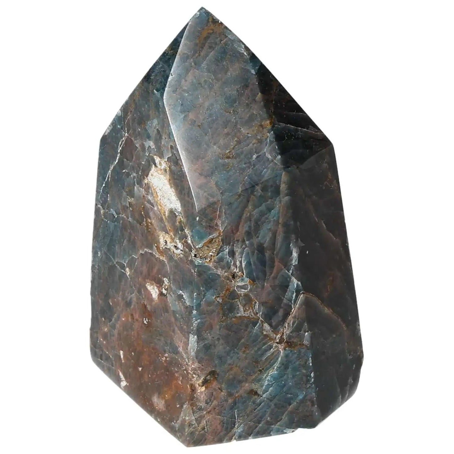 Apatite Obelisk from Sylvia Crystals, showcasing premium craftsmanship, vibrant energy, and spiritual enhancement.