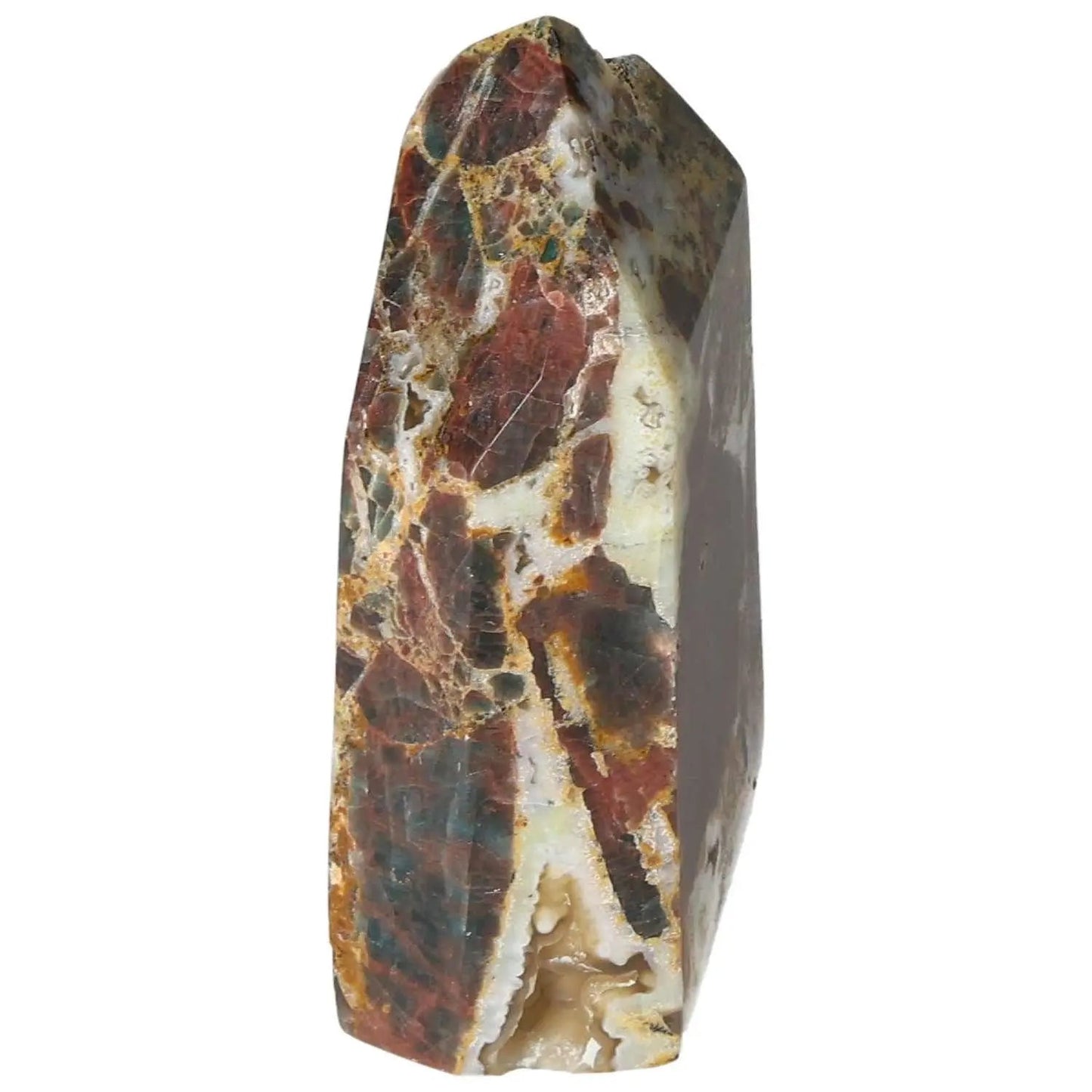 Apatite Obelisk from Sylvia Crystals, showcasing unique geometry and vibrant colors, reflecting luxury and spirituality.