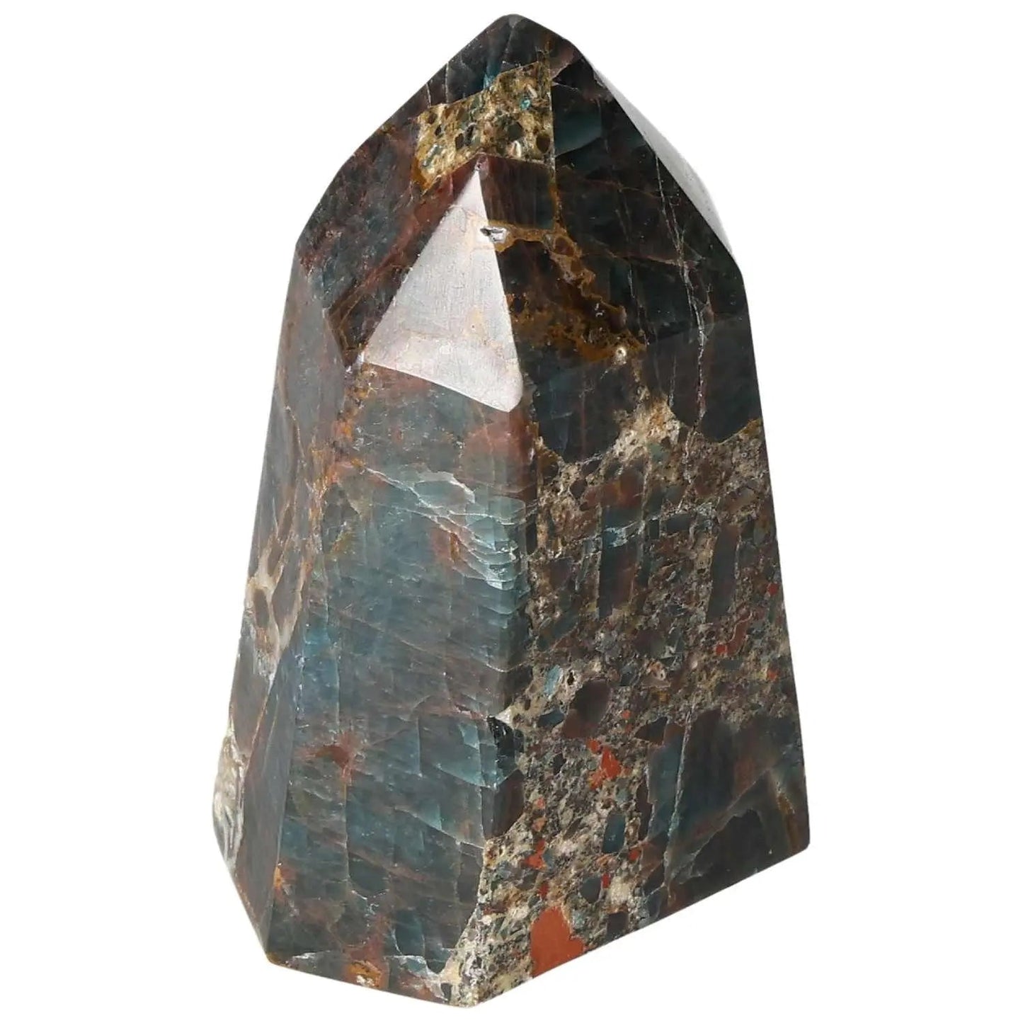 Apatite Obelisk from Sylvia Crystals, showcasing luxury and elegance with its vibrant energy and captivating form, perfect for spiritual and decorative use.