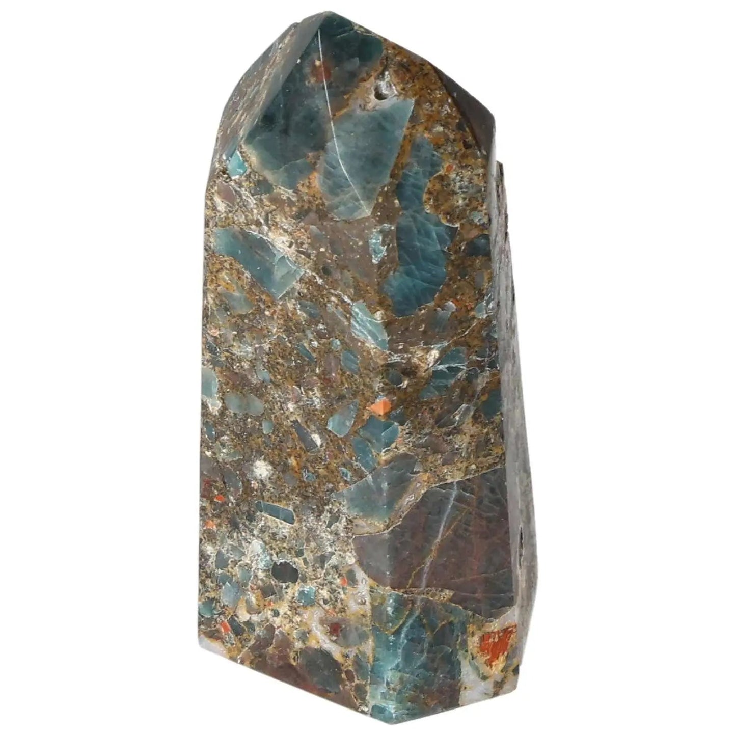 Luxury Apatite Obelisk by Sylvia Crystals, elevates decor with aesthetic harmony and profound energy, meticulously handpicked stone.