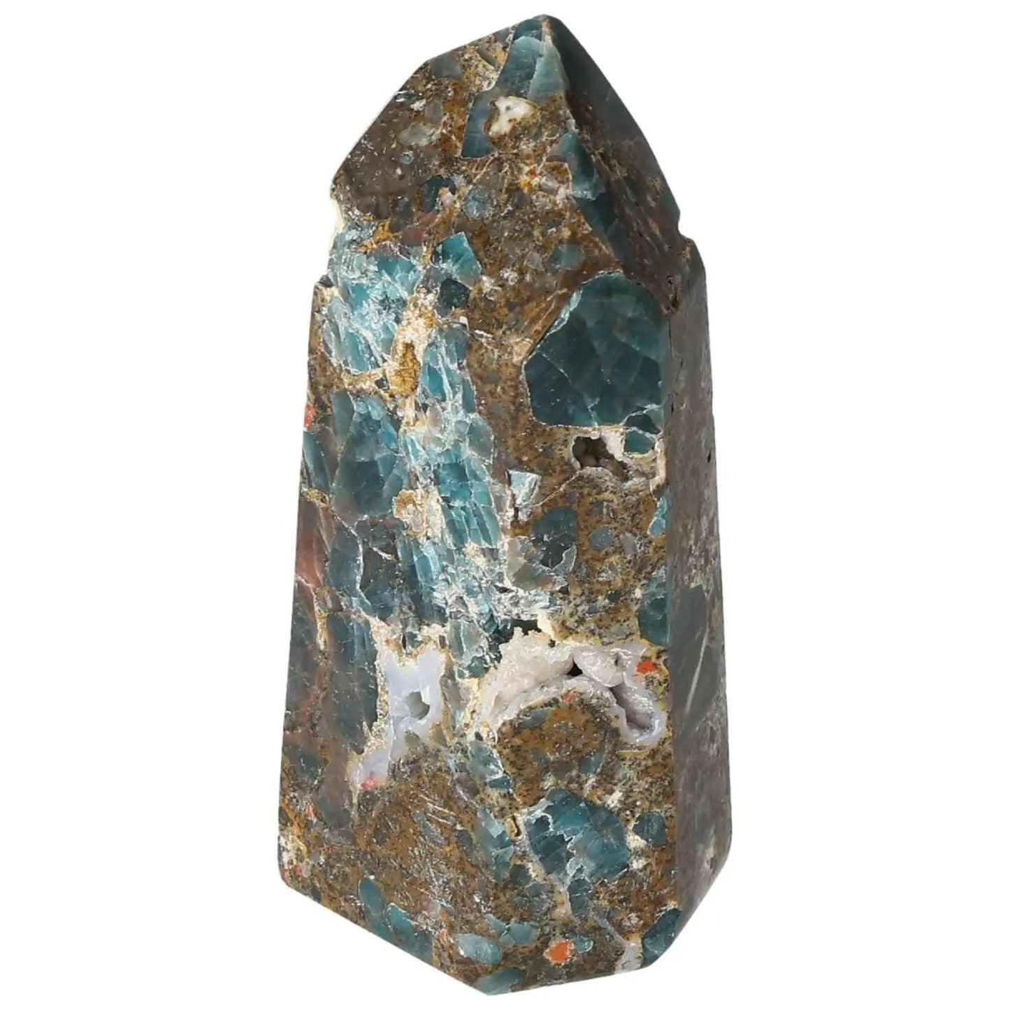 Apatite Obelisk by Sylvia Crystals, showcasing luxurious aesthetics and energy, handpicked for harmony and elegance.