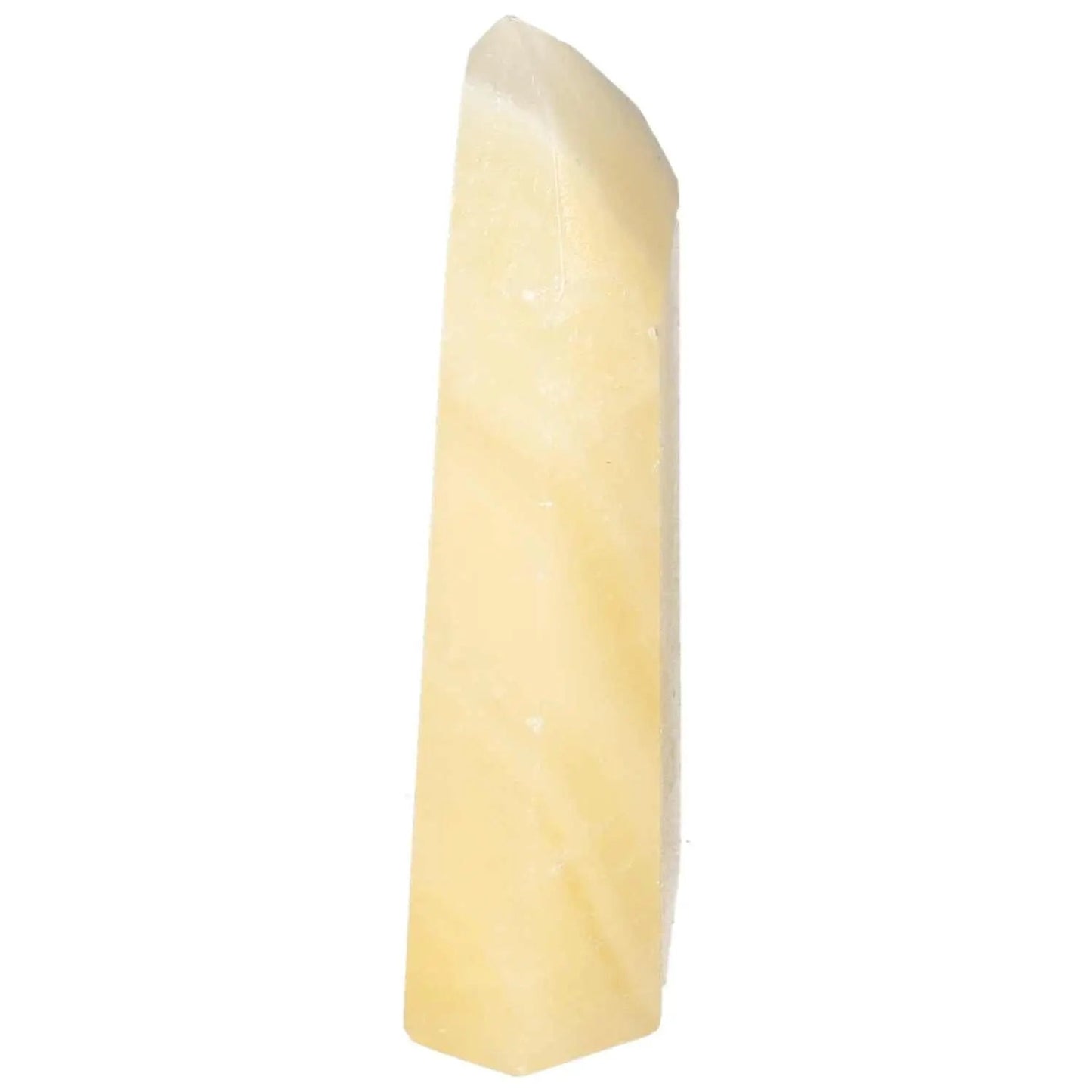 Mexican Calcite Obelisk for boosting self-confidence and motivation by Sylvia Crystals, premium handpicked masterpiece