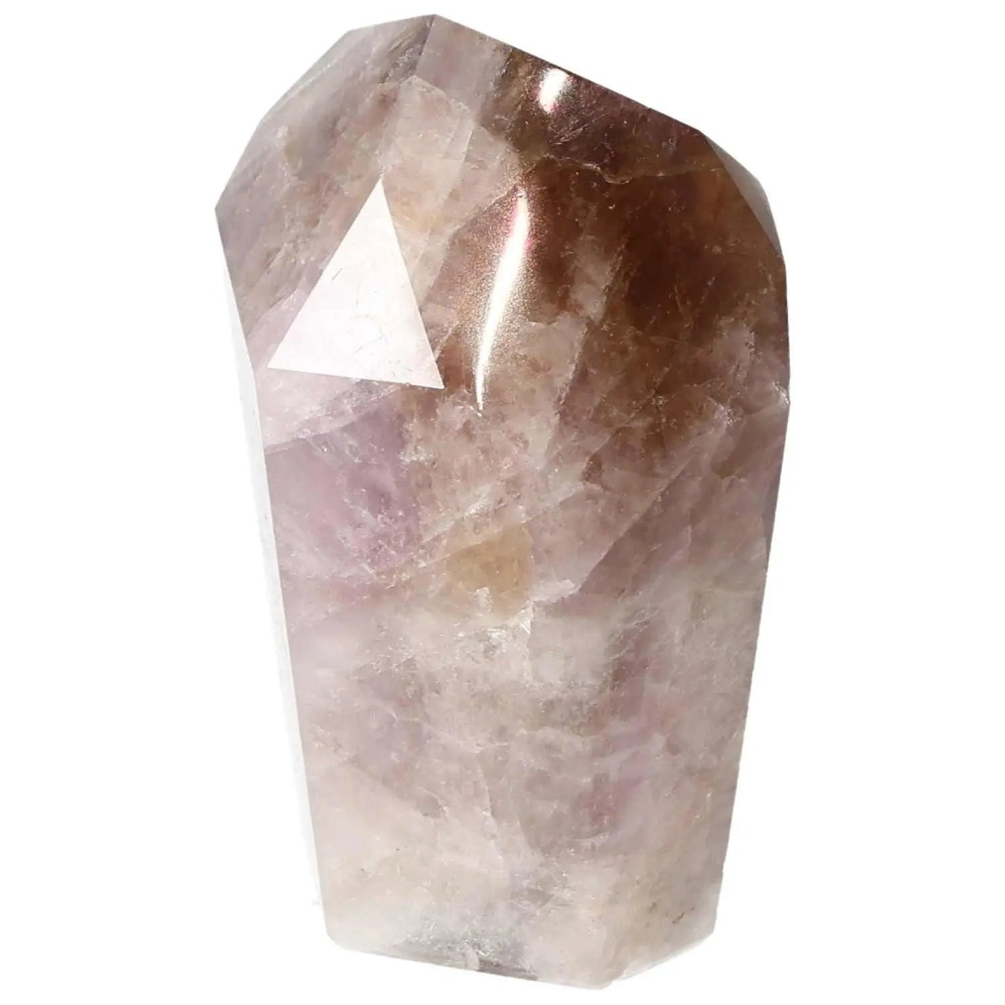 Seven Point Polished Amethyst Crystal with Deep Purple Hues, Symbolizing Tranquility and Spiritual Clarity by Sylvia Crystals.