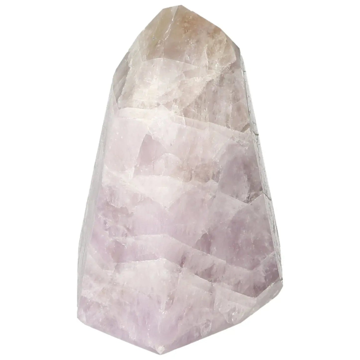 Elegant Seven Point Polished Amethyst from Sylvia Crystals, showcasing premium quality and stress-reducing properties.