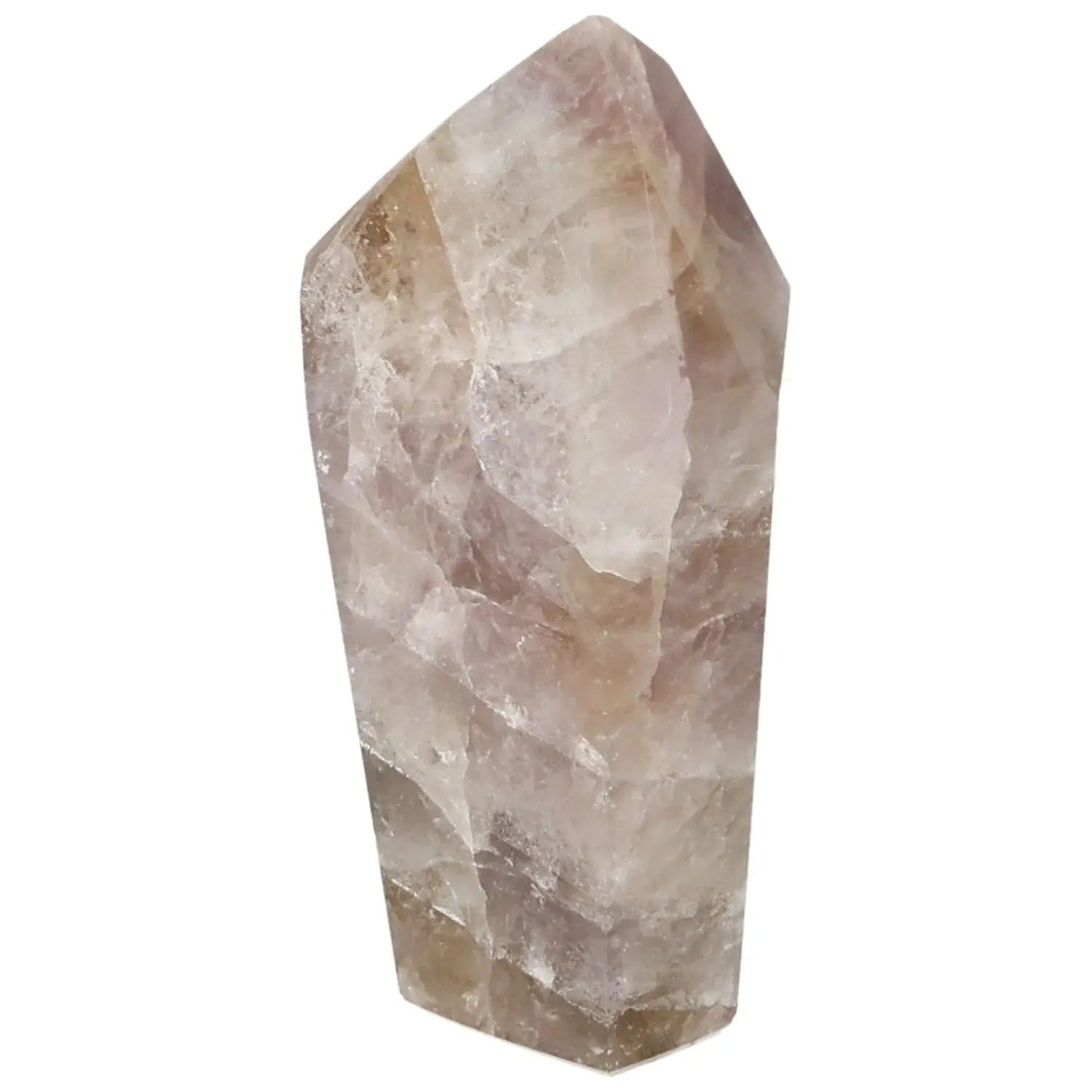 Seven Point Polished Amethyst crystal from Sylvia Crystals, ideal for stress reduction and energy invigoration, enhancing focus and balance.