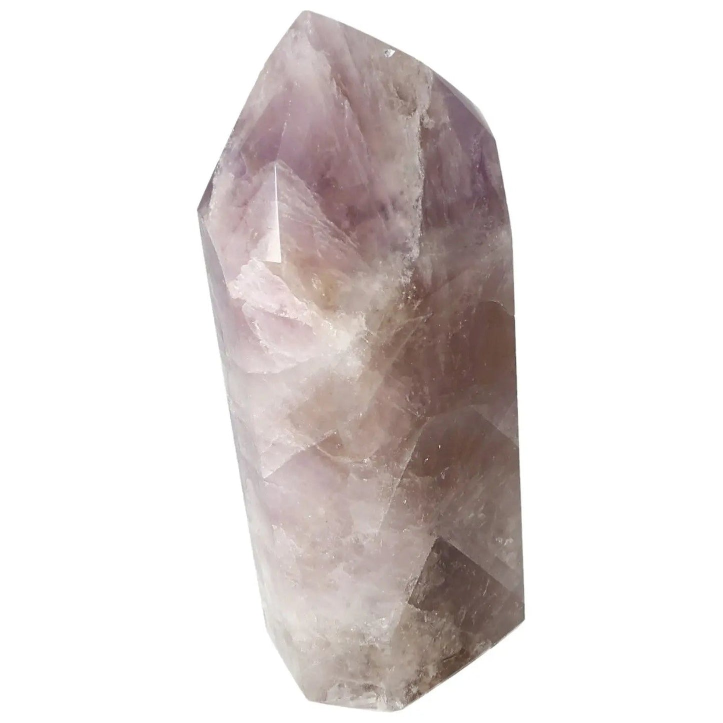 Seven Point Polished Amethyst crystal from Sylvia Crystals, showcasing its natural elegance and spiritual energy properties.