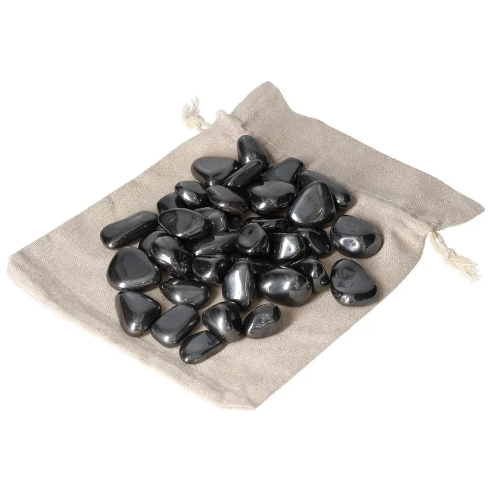 Premium Tumbled Hematite Stones in a Bag, 1KG Pack, 30PCS - Enhance Strength and Courage with Sylvia Crystals' Handpicked Collection