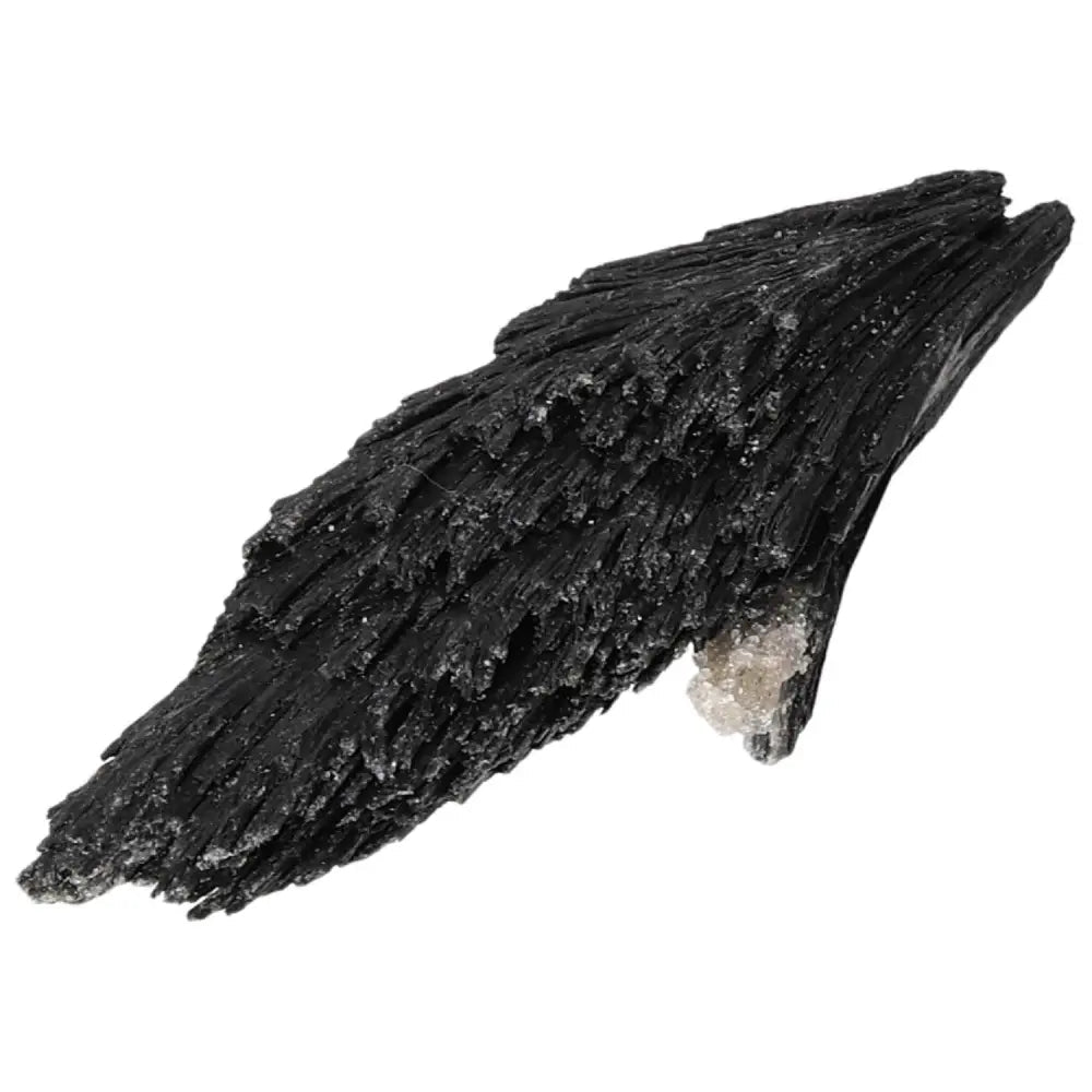 Premium Black Kyanite crystal from Sylvia Crystals, ideal for enhancing meditation and introspection; handpicked for quality.