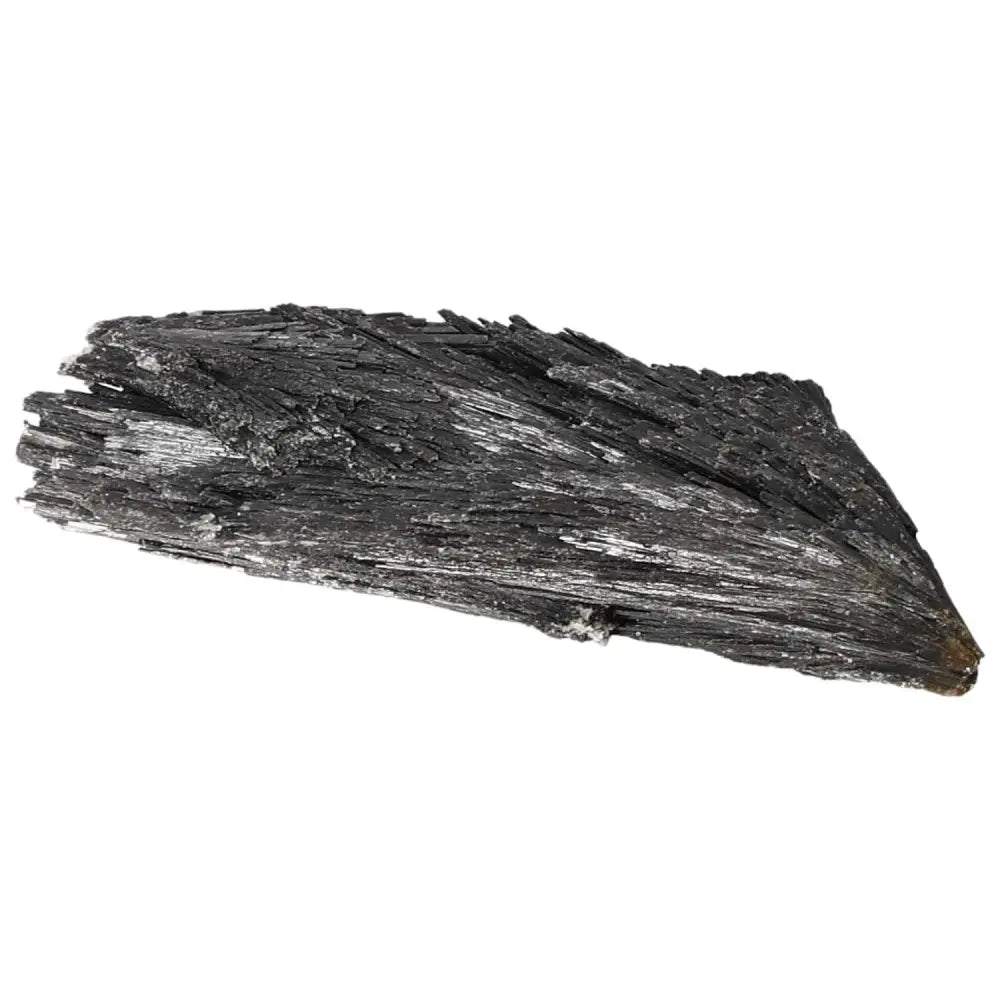 Black Kyanite crystal for meditation and introspection, premium quality from Sylvia Crystals, luxury conscious living.