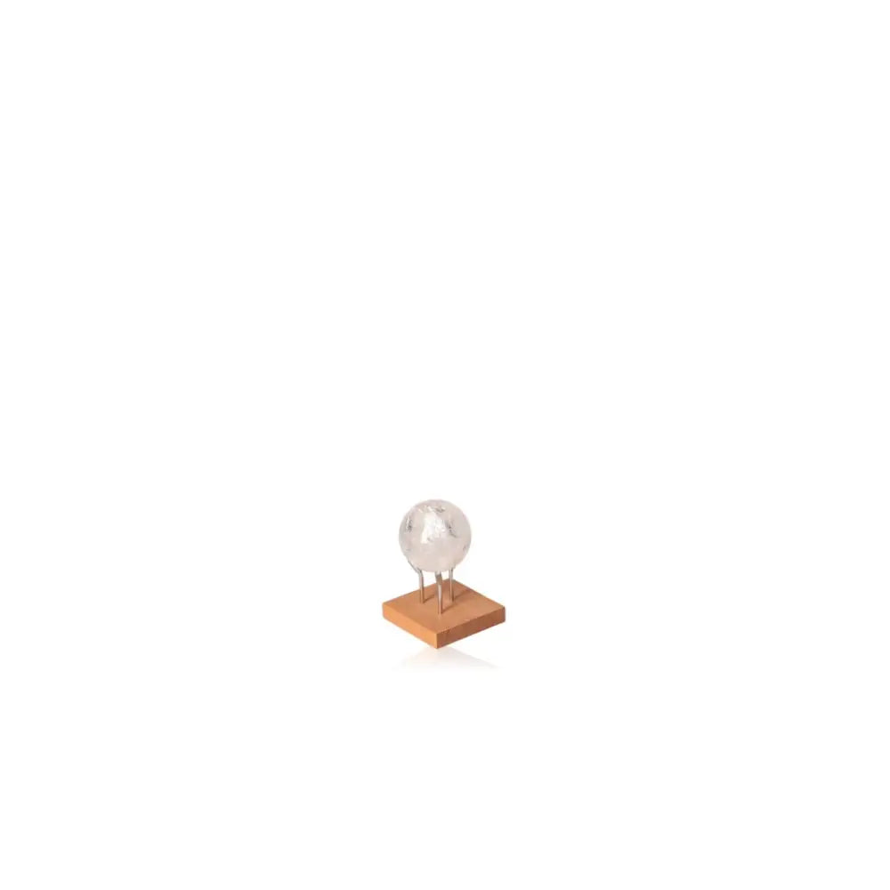 Lemurian Quartz Sphere on Display Stand, Perfect for Chakra and Zodiac Harmony