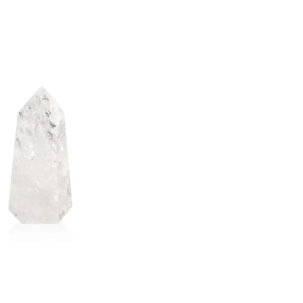 Lemurian Quartz Obelisk by Sylvia Crystals, showcasing exceptional clarity and spiritual elegance.
