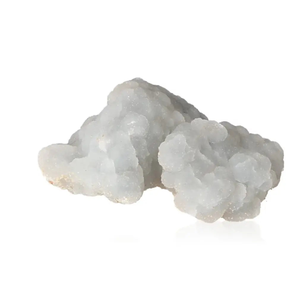 Translucent blue-gray Quartz by Sylvia Crystals, known as the Stone of Harmony, showcasing its serene and authentic beauty.