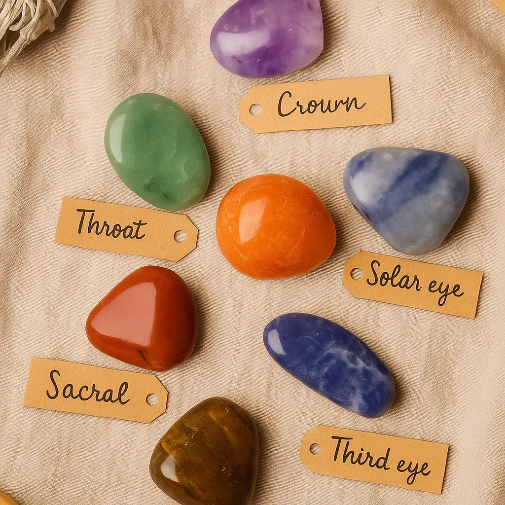 7 Chakra Stone Set (Large) Sylvia Crystals Sp. z o.o.