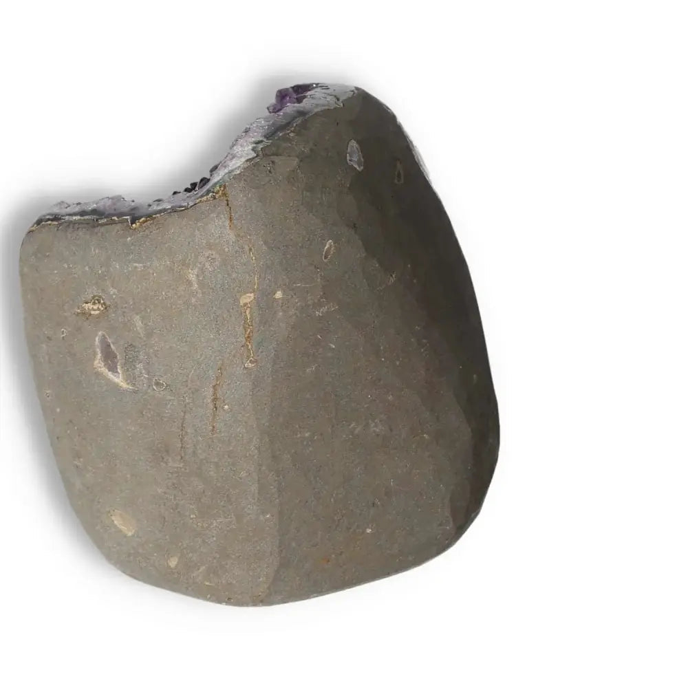 Amethyst Cut Base Geode from Sylvia Crystals, premium stress-reducing and energy-boosting masterpiece.