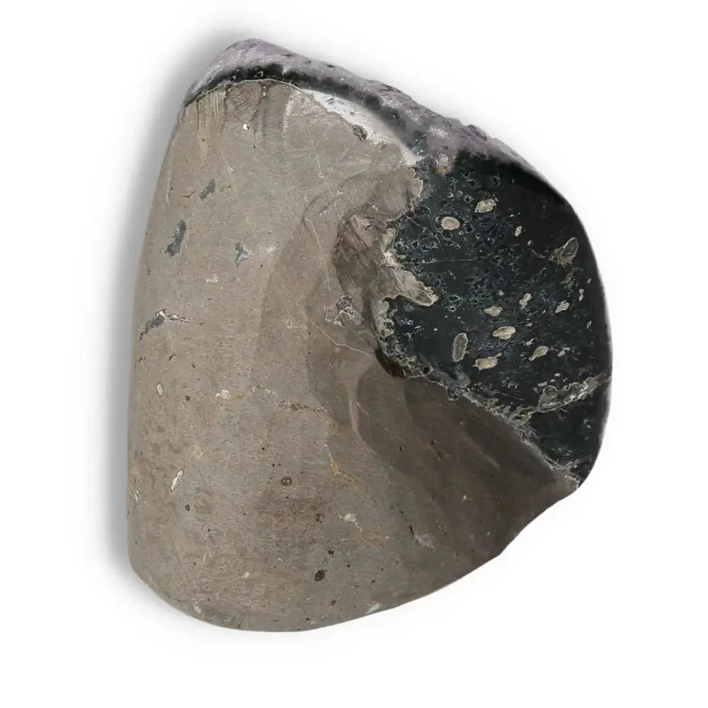 Amethyst Cut Base Geode by Sylvia Crystals, showcasing luxury, violet hues, and spiritual well-being enhancement.