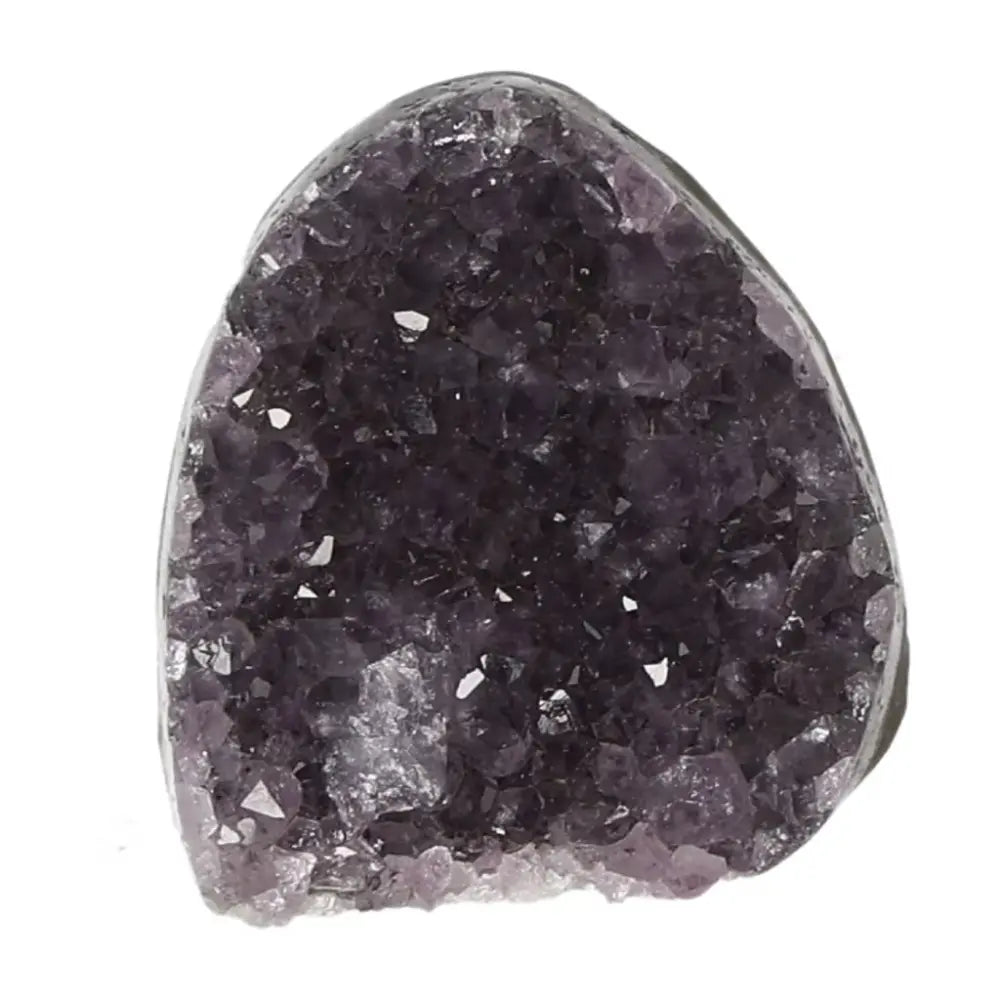Amethyst Cut Base Geode by Sylvia Crystals, enhancing concentration and reducing stress, luxury gemstone for conscious living.