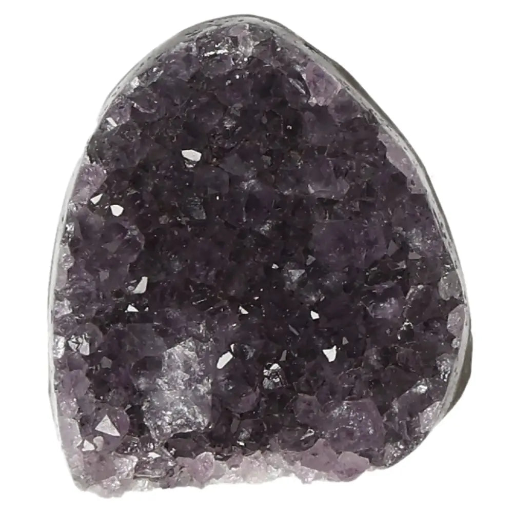 Amethyst Cut Base Geode by Sylvia Crystals, premium quality gemstone for stress reduction and emotional stability.