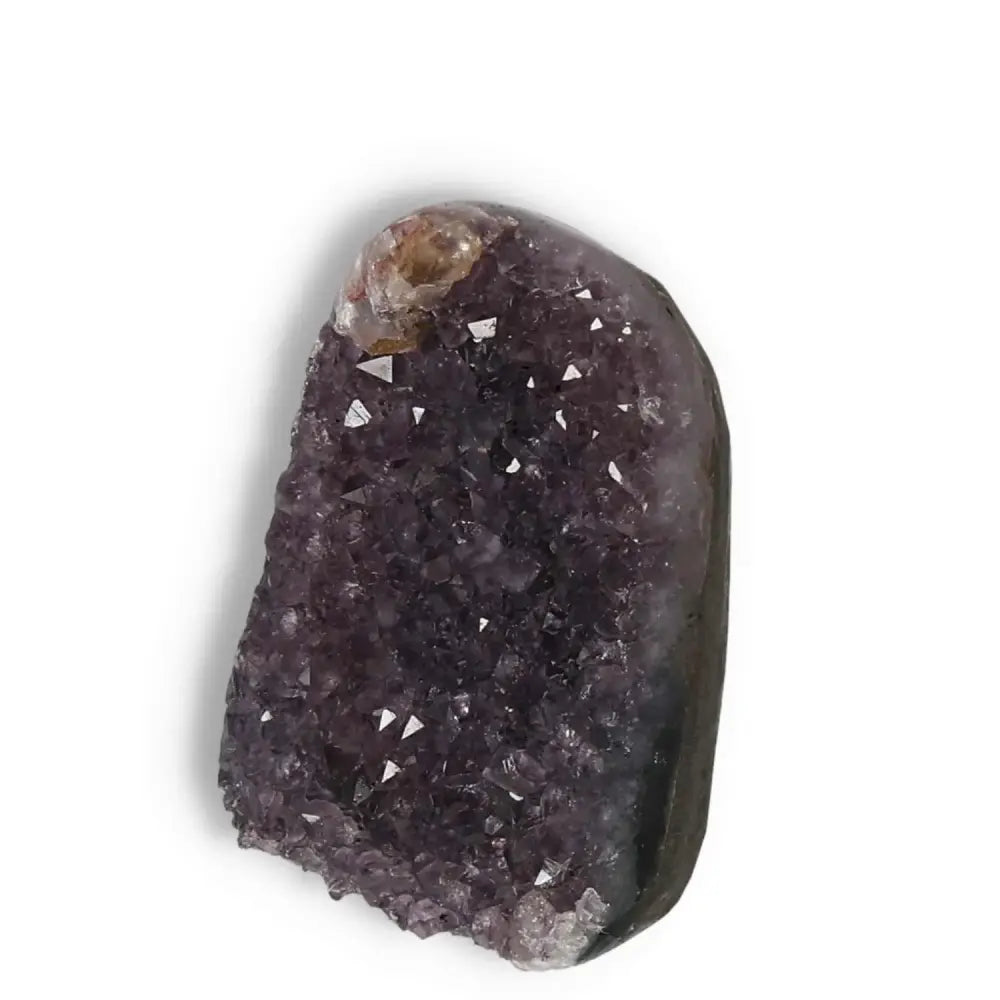 Premium Amethyst cut base geode from Sylvia Crystals, featuring mesmerizing hues and unique structure for spiritual enhancement.
