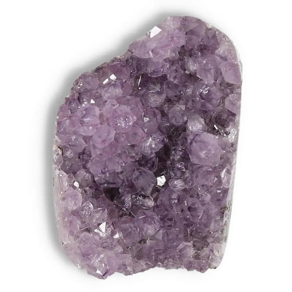 Amethyst cut base geode, luxury Sylvia Crystals product showcasing natural beauty and soothing energy in a handpicked, premium quality gem.