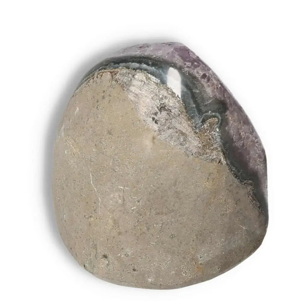 Amethyst cut base geode with deep purple hues, Sylvia Crystals' premium stone for tranquility and natural beauty enhancement.
