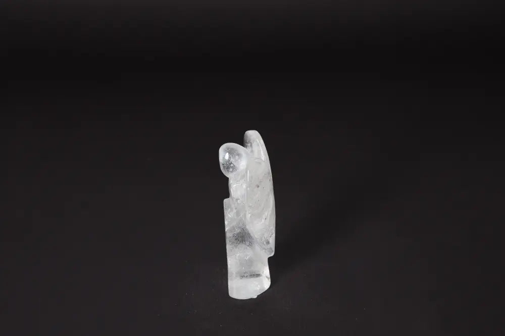 Angel Lemurian Quartz 10 cm sculpture, known for reducing stress and boosting energy, enhancing concentration and emotional stability.