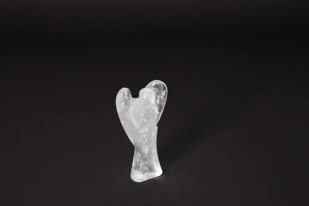 Angel Lemurian Quartz 10 cm statue offering stress reduction and energy boost benefits.