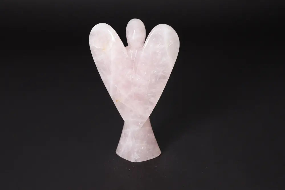 Rose Quartz Angel 15 cm statue for energy purification and harmonization.