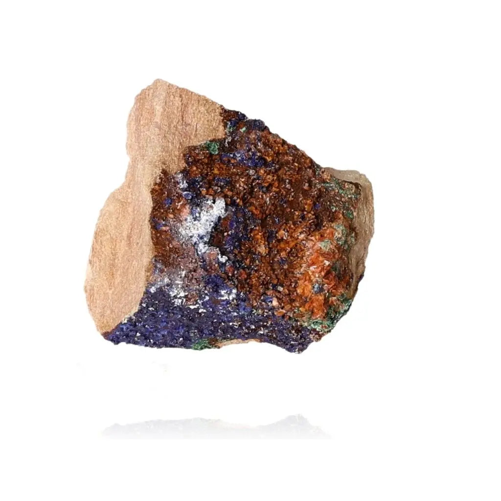 Azurite mineral showcasing deep blue hues and unique patterns, enhancing mental clarity and self-awareness; ideal for collectors.