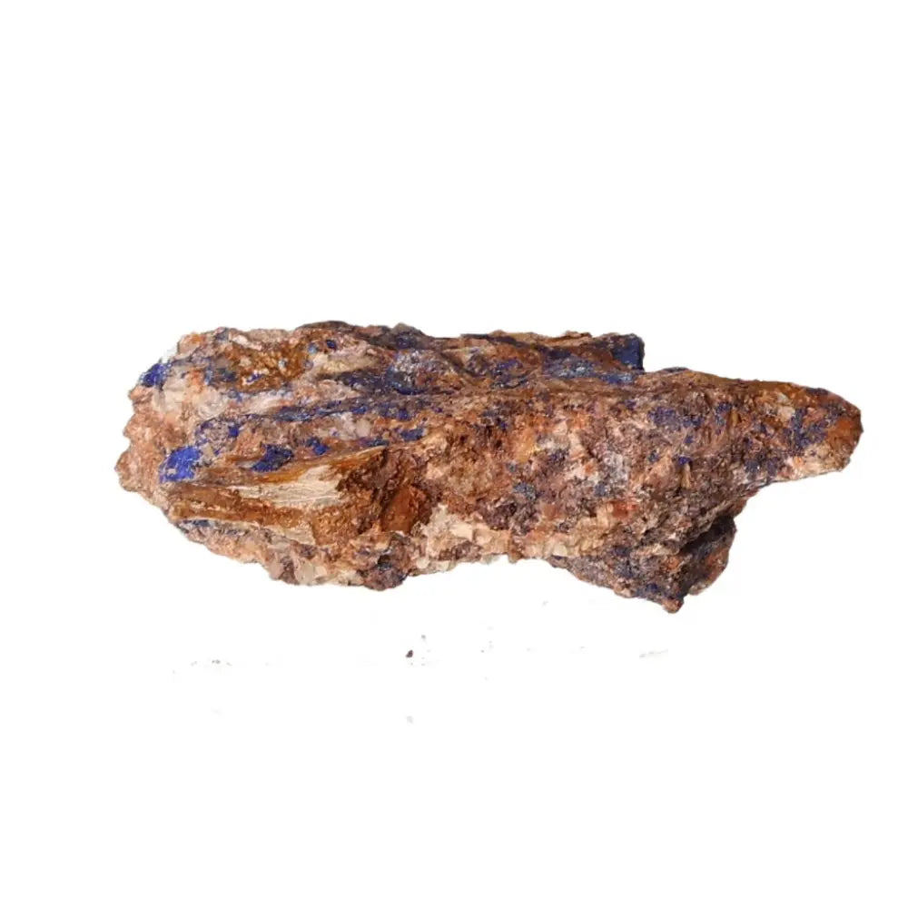 Azurite crystal with deep blue hues and unique patterns, renowned for mental clarity and spiritual growth. Ideal for collectors and seekers.