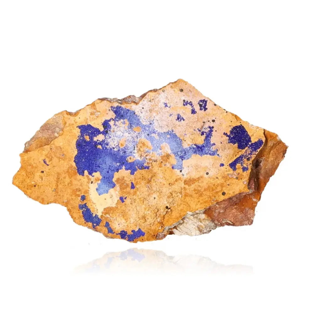 Azurite mineral specimen showcasing deep blue hues and unique patterns. Ideal for collectors and spiritual growth seekers.