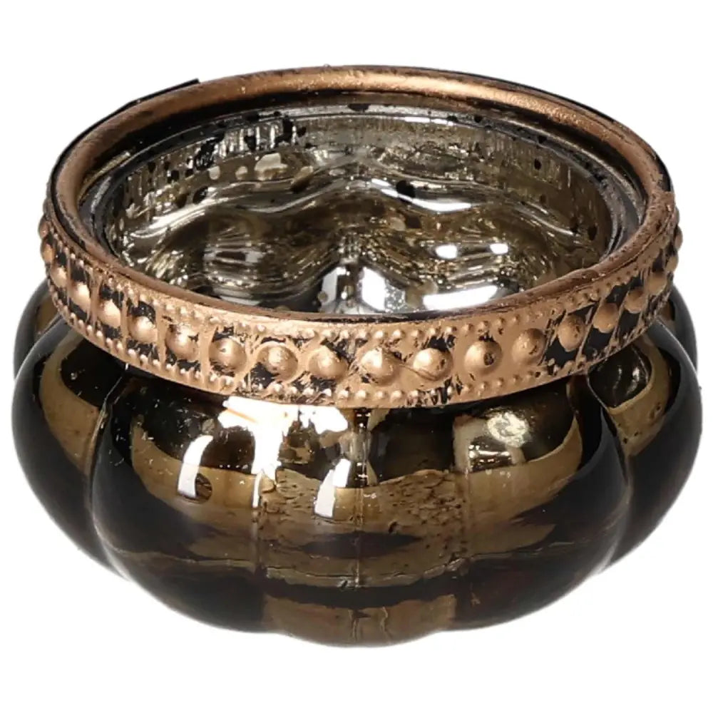 Elegant Sylvia Crystals Brown Candle Holder with intricate design, blending luxury and modernity, enhances your living space.