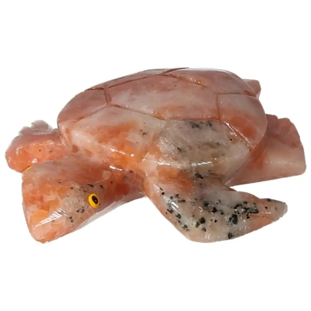 Hand-carved Dolomite Turtle from Sylvia Crystals, showcasing premium craftsmanship and natural soothing properties.