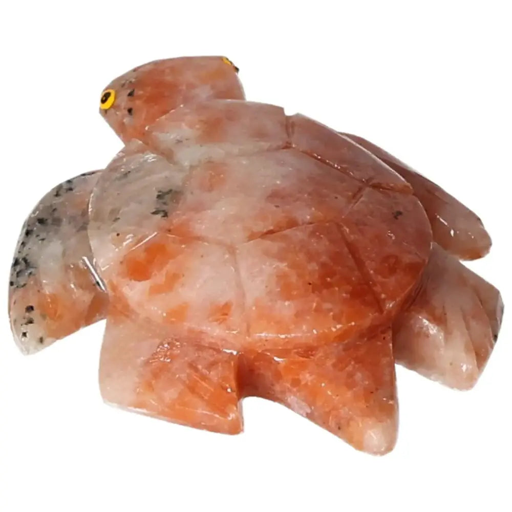 Carved Dolomite Turtle sculpture from Sylvia Crystals, premium decorative piece with calming properties, handpicked for quality.