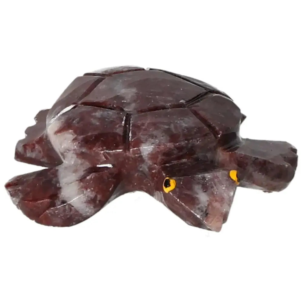 Exquisite Carved Magnesite Turtle by Sylvia Crystals showcasing elegant design and profound metaphysical properties.