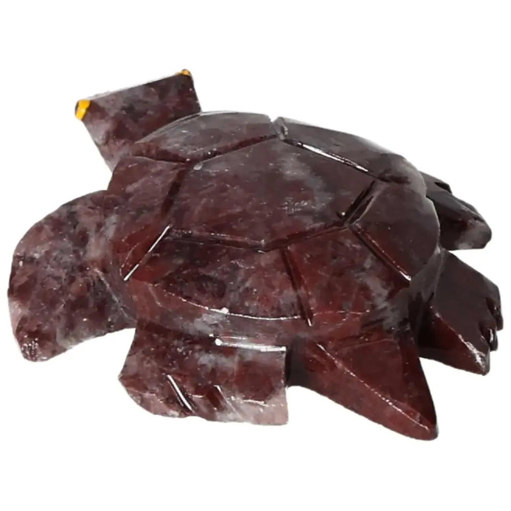 Exquisite Carved Magnesite Turtle from Sylvia Crystals showcasing detailed craftsmanship and natural healing properties