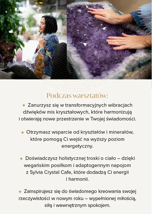 Crystal Consciousness Activation Workshop with crystal healing and meditation in Sylvia Crystals Showroom.