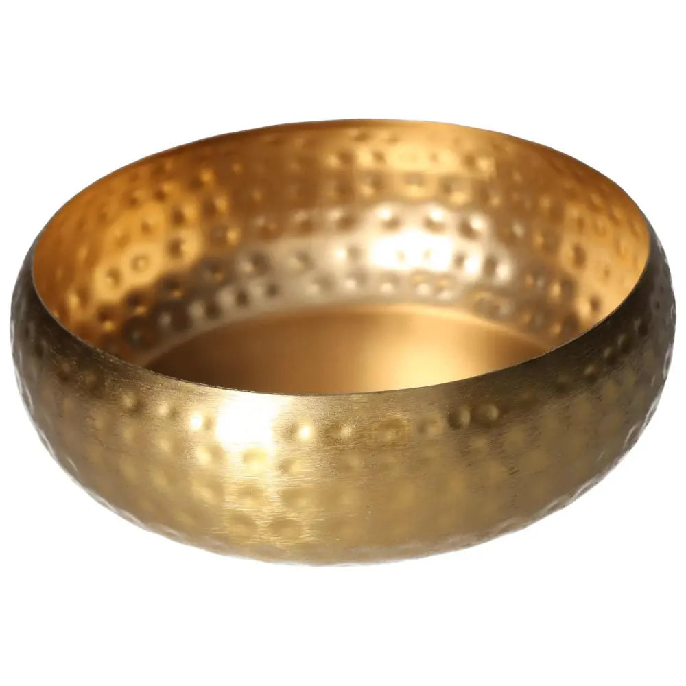 Elegant brass decorative bowl with a textured surface, ideal for enhancing home decor aesthetics with luxury and sophistication.